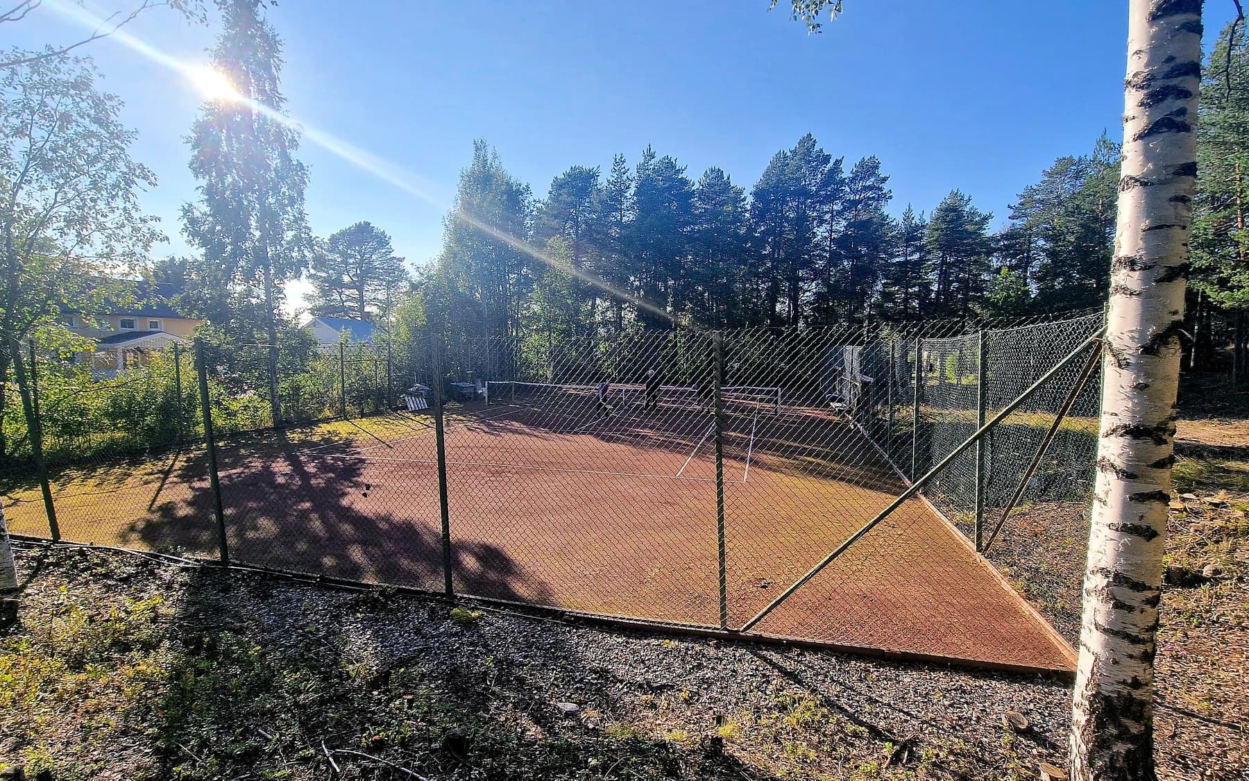Den återställda grusbanan på Rammelberget sedd från ett hörn