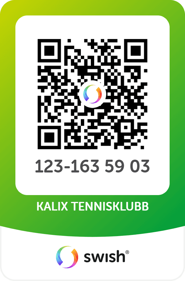 QR-kod för Swish till Kalix Tennisklubb, 123 163 59 03